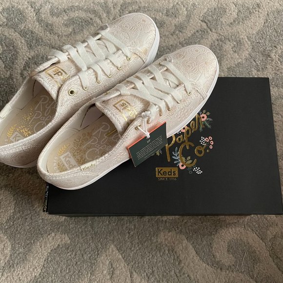 Keds Shoes - Keds x Rifle Paper Co. Triple Kick Colette Jacquard Sneakers
